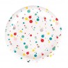 8 assiettes bulles multicolore