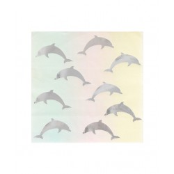 16 serviettes en papier - dauphin