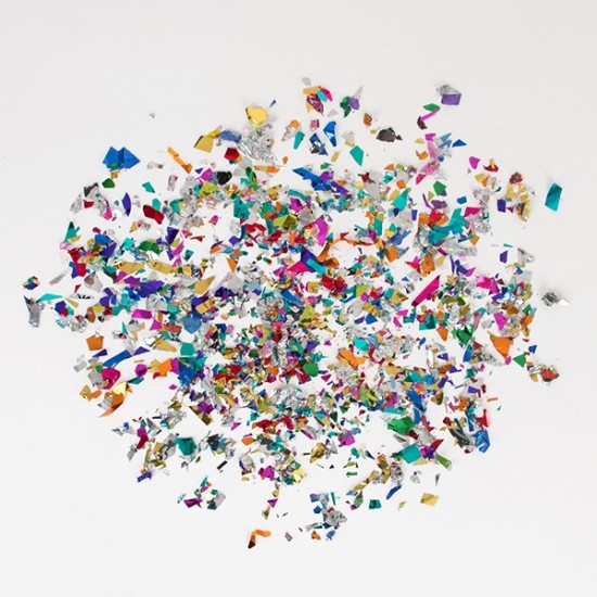 Sac de confettis métallisés-mylar