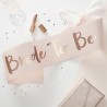 Banner Bride to be rose poudré