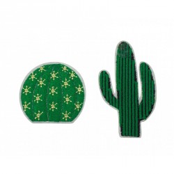 Set de deux broches cactus