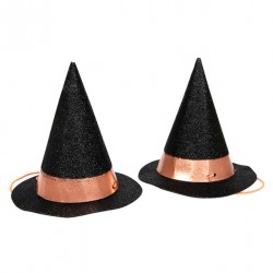 8 mini chapeaux de sorcière