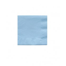 50 petites serviettes - Bleu pâle
