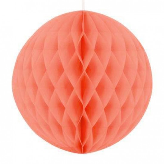 Boule alvéolée corail 21 cm
