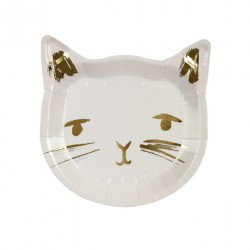 8 assiettes - Chat or