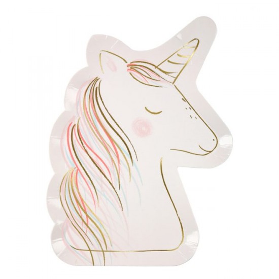 8 assiettes licorne