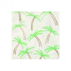 16 serviettes palmier