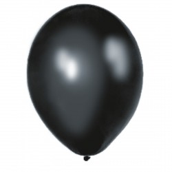 10 ballons - Noir satin
