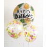 1 ballon Happy Birthday ananas