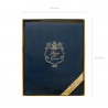 Guest Book bleu et or 20x24,5cm 