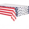 1 nappe plastique drapeau américain