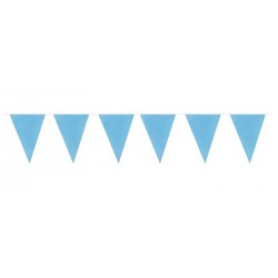 Guirlande fanions - Bleu clair
