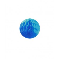 3 boules alvéolées 8cm - Bleu turquoise