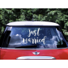1 stickers pour voiture Just Married