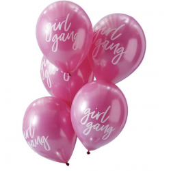 10 Ballons Girl Gang - Fuchsia