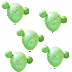 5 Ballons cactus