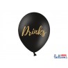 5 ballons Candy Bar, Chill, Dance Floor, Drinks, Photo Booth -Noir