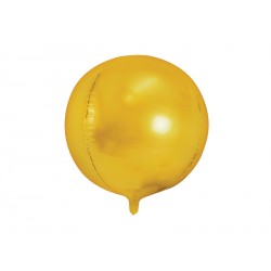 Ballon aluminium sphère - Or