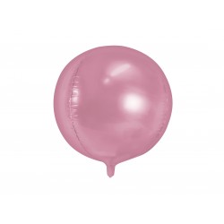 1 ballon mylar sphère rose clair - 40 cm