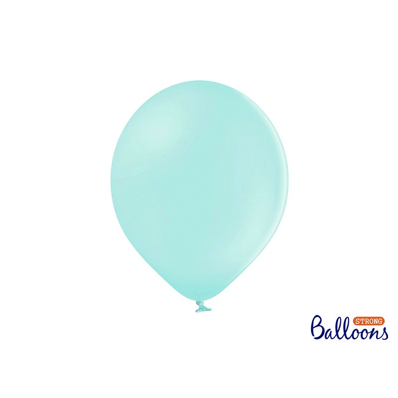 10 ballons unis - Vert pastel - Happy Family