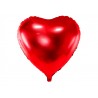 1 ballon mylar coeur rouge-45cm