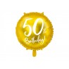 1 ballon mylar 50th birthday 45 cm - or