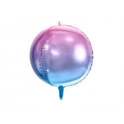 Ballon aluminium dégradé - Violet et bleu