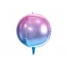 Ballon aluminium mylar dégradé 35cm-Violet et bleu