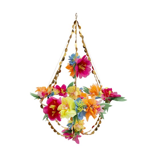 Chandelier fleuri