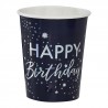 8 gobelets "Happy Birthday" - iridescent