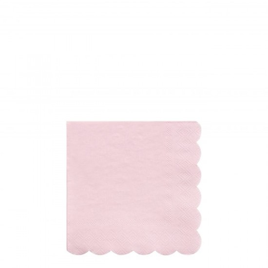 20 petites serviettes eco rose