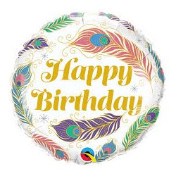 Ballon aluminium - Happy Birthday Paon