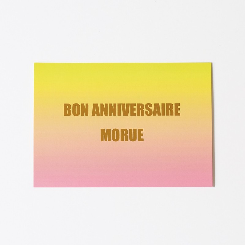 Carte Et Enveloppe Annif Morue Happy Family
