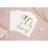 20 serviettes 90th Happy Birthday