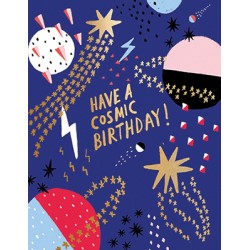 Carte "Have a cosmic birthday"
