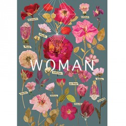 Carte fleurie "Woman"
