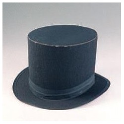 Chapeau Haute forme en carton - noir