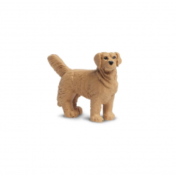 Mini figurine chien golden retriever