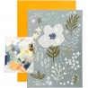 Carte DIY - Fleur bleue