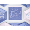 20 serviettes "Happy birthday" - bleu