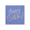 20 serviettes "Happy birthday" - bleu