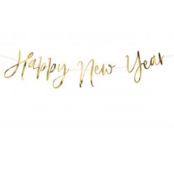Guirlande Happy New Year - Or imprimé