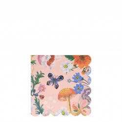 20 petites serviettes - Flora