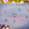 JEU GENDER REVEAL FILLE OU GARCON AVEC 16 STICKERS