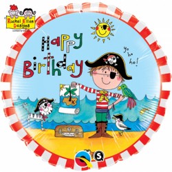 Ballon aluminium - Happy birthday pirate