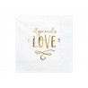 20 serviettes "All you need is love" - or