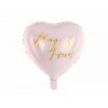 Ballon aluminium - coeur rose "Always & Forever"