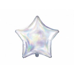 1 ballon mylar étoile 48cm-holographique