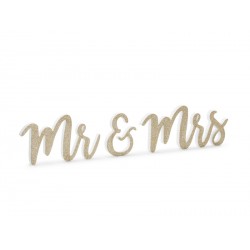 Mr & Mrs en bois-Or 