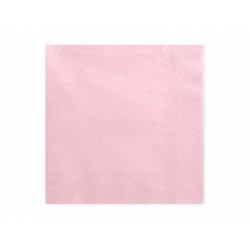 20 serviettes - Rose